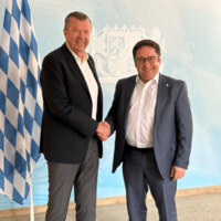 Austausch mit dem bayerischen Wirtschaftsstaatssekretär Tobias Gotthardt 